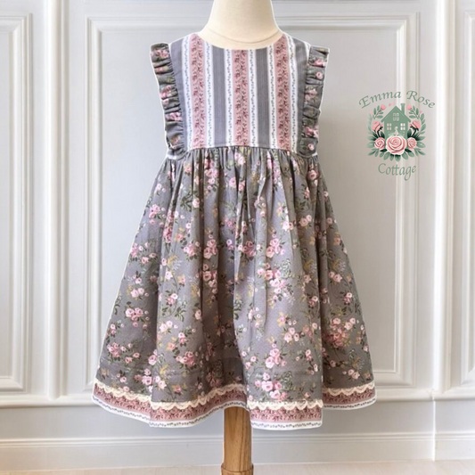 Vintage Rose - Size 4T Ready to Ship, perfect for brunch - 1 Made to orders is available