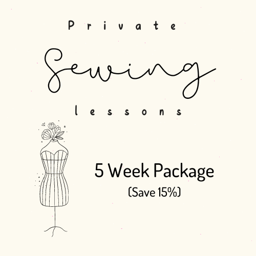 Monthly Sewing Lesson