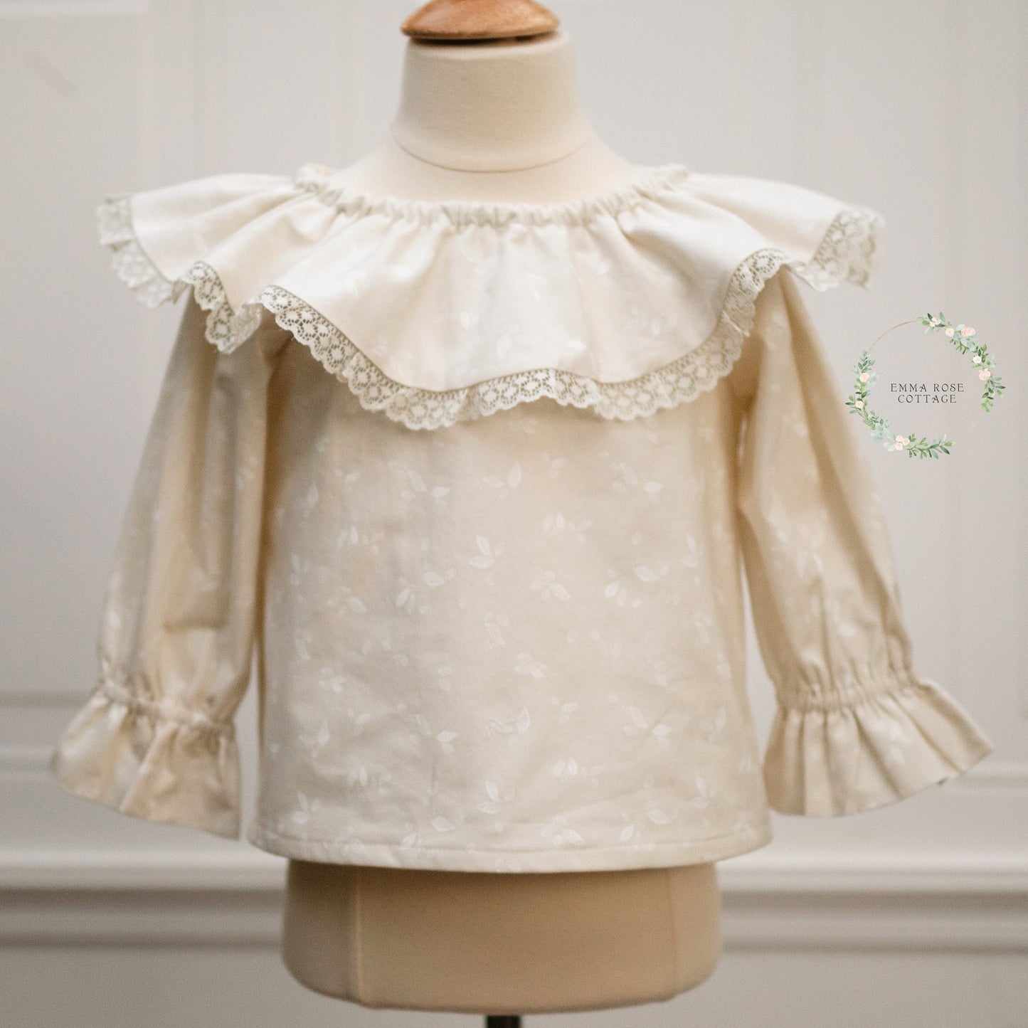 Folk & Lore Lace & Ruffles Size 5 Pinafore and Blouse